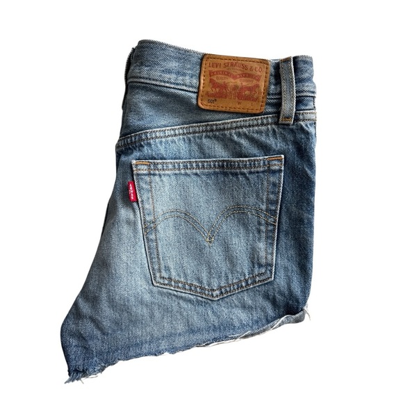 Levi’s 501 Denim Shorts Size 28 - Picture 3 of 4